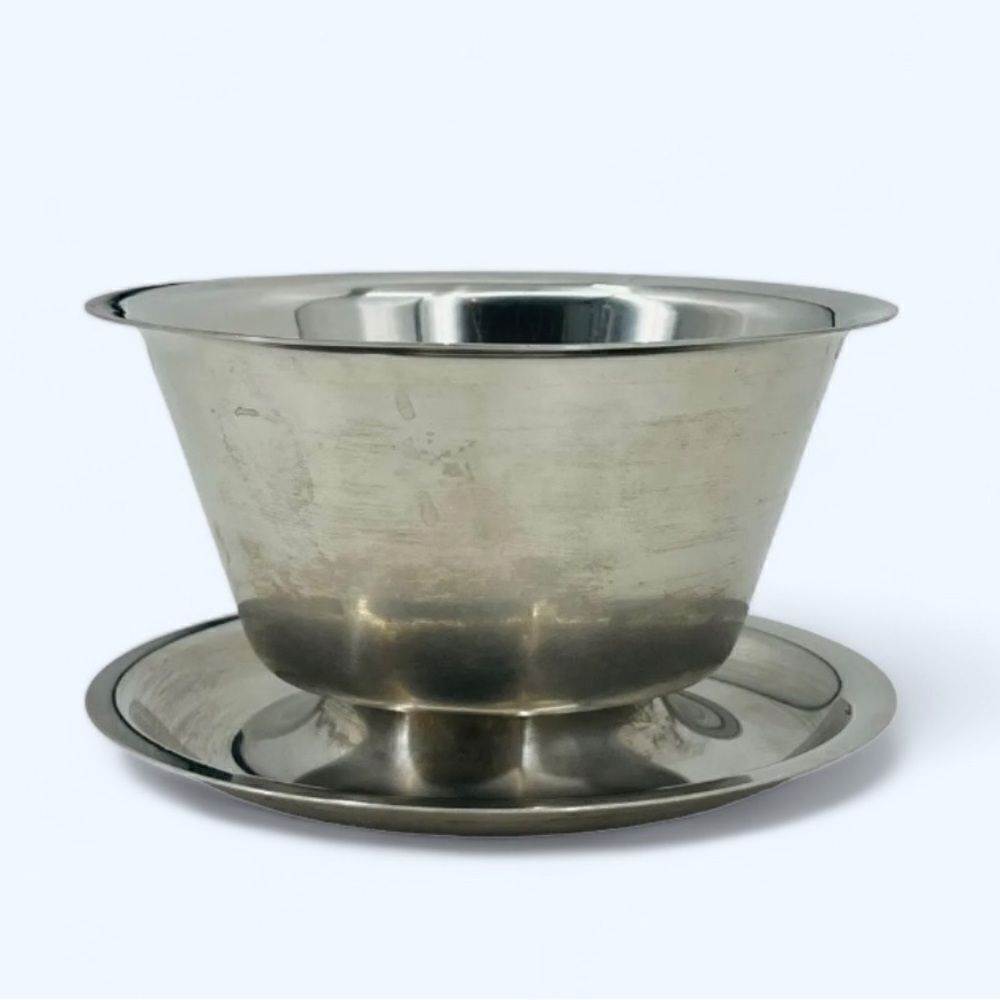 Vintage Danish Stainless Steel Bowl, 1960's